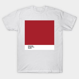 pantone 19-1662 TCX Samba T-Shirt